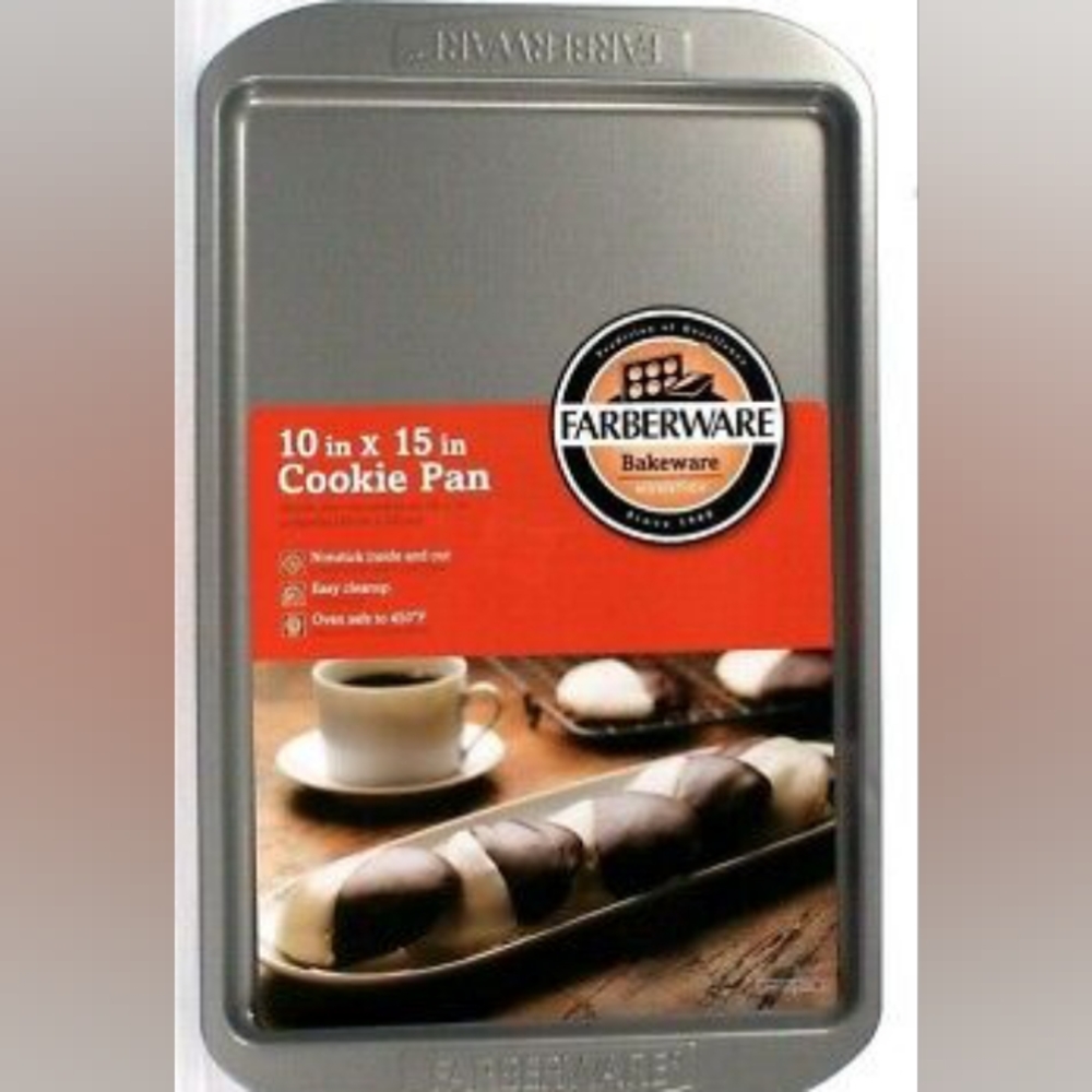 Farberware Bakeware Non Stick In & Out 10 In X 15 In Cookie Pan Easy Clean Up